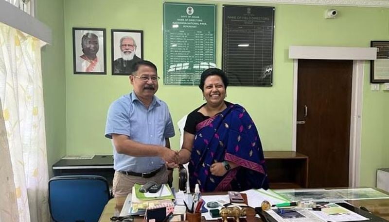 Sonali Ghosh on her first day as a field director of Kaziranga National Park & Tiger Reserve Assam