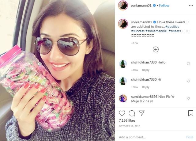 Sonia Mann loves sweets