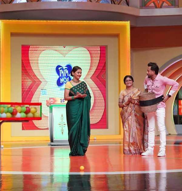 Sourav Saha (right) on the show 