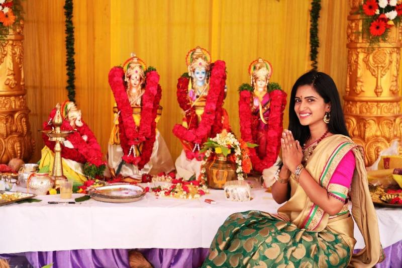 Sravanthi Chokarapu celebrating Ram Navami in 2019