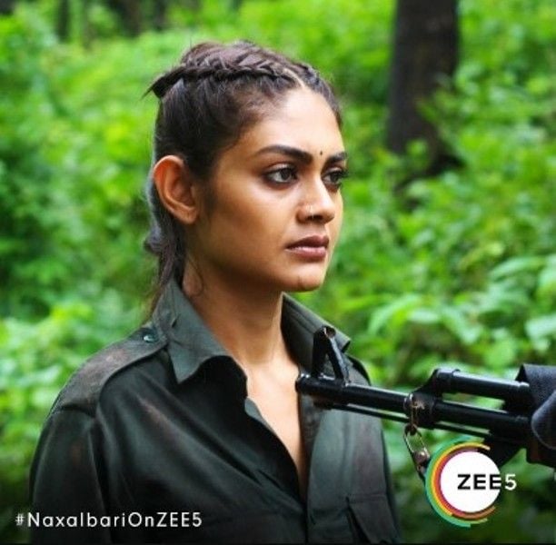 Sreejita De in a still from the ZEE5 series Naxalbari