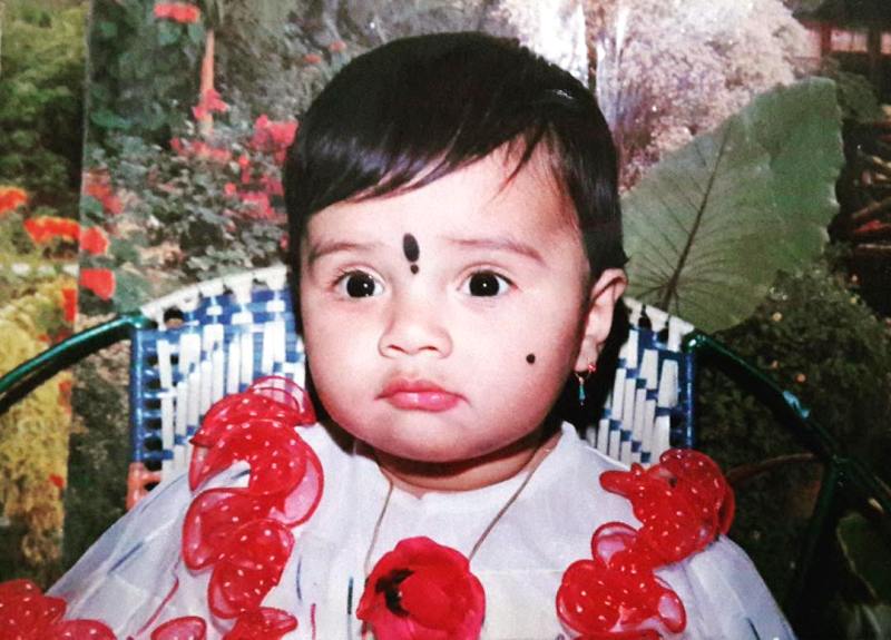 Sreemukhi Childhood Photo