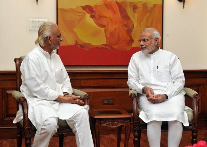 Sri M with Narendra Modi