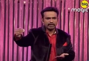 Srikant Maski in a still from the comedy television show Hasi Ka Pitara on Big Magic