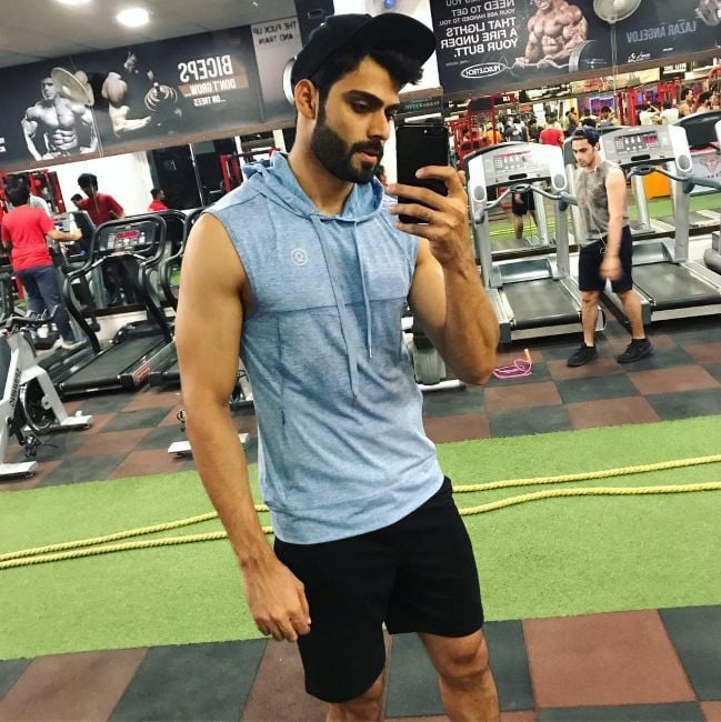 Srkinat Dwivedi in the gym
