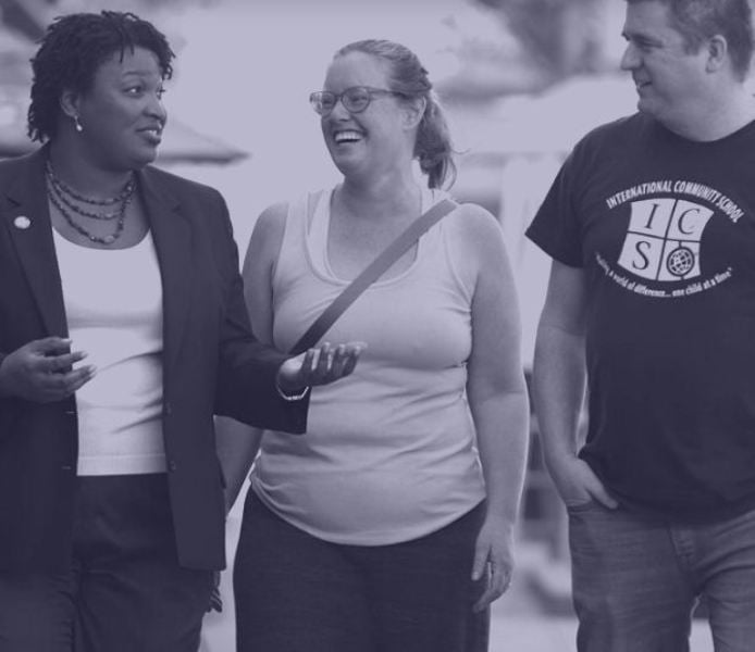 An old photo of Stacey Abrams