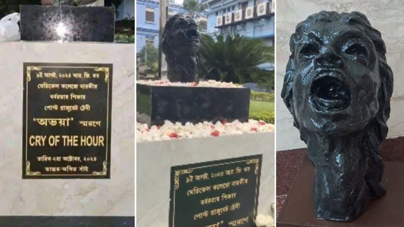 Statue erected in memory of Moumita