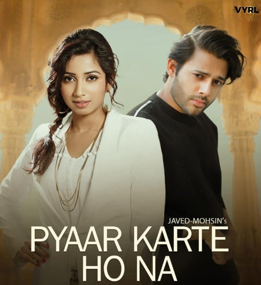 Stebin Ben with Shreya Ghoshal on the poster of a song
