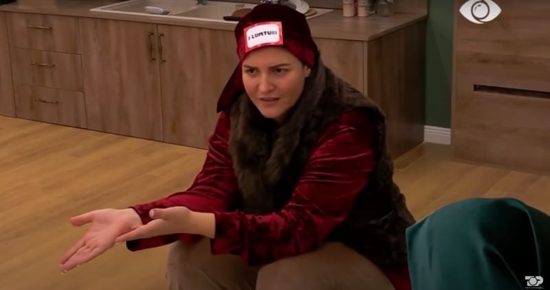 A still of Briseida Xhelaj from the Albanian reality TV show Big Brother VIP (2024)