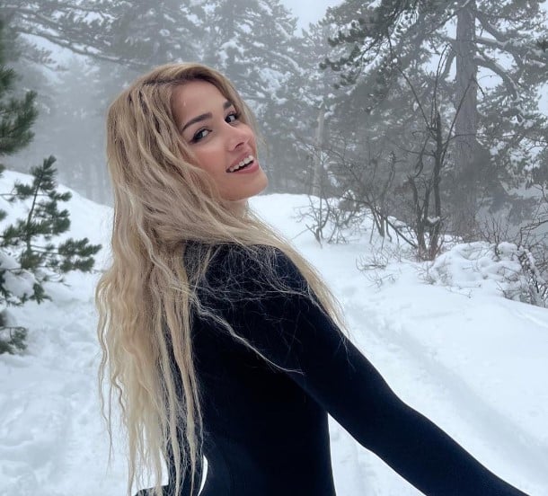 Styliana Averkiou during a trip