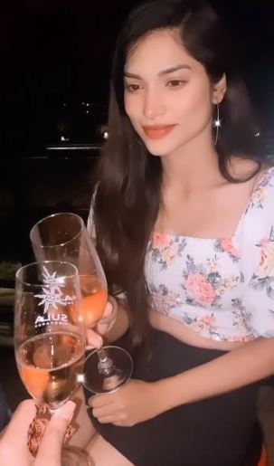 Subhashree Rayaguru during a party