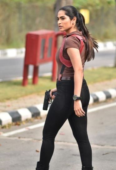 Subhashree Rayaguru in a still from the Telugu film Amigos