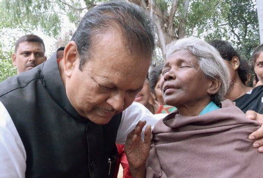 Subodh Kant Sahay while addressing the problems of an underprivileged woman