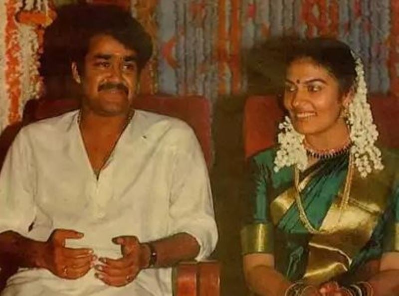 Suchitra and Mohanlal