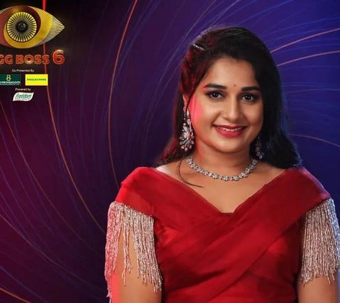 Sudeepa Pinky on the poster of relity show Bigg Boss Telugu Season 6 in 2022