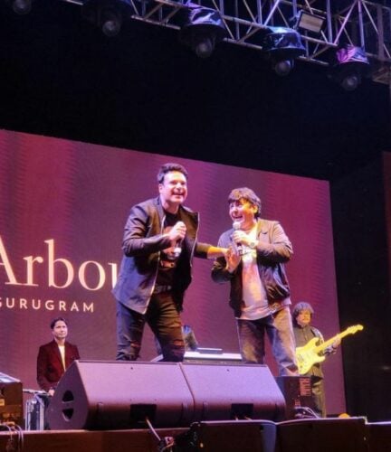 Sudesh Lehri performing in a stage show