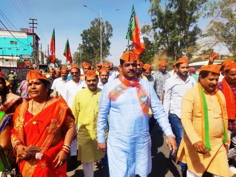 Sudesh Rai during a political campaign