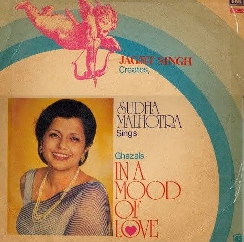 Sudha Malhotra on the cover of Jagjit Singh