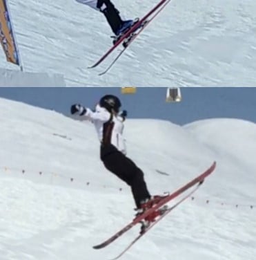 Sue Smey while enjoying skiing