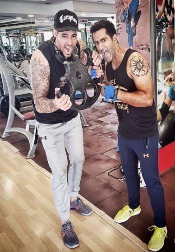 Suhail Chandhok inside the gym