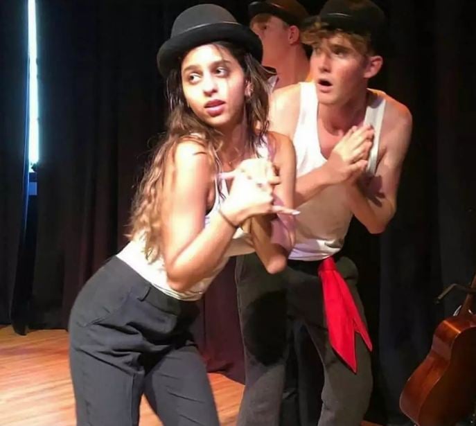 Suhana Khan during a theatre play