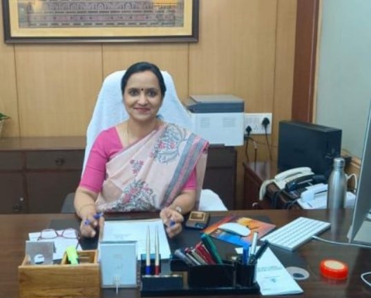 Sujata R Karthikeyan while on duty