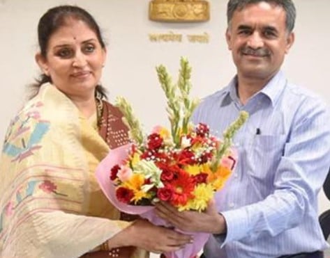 Sujata Saunik after being appointed as the first woman chief secretary of Maharashtra in July 2024