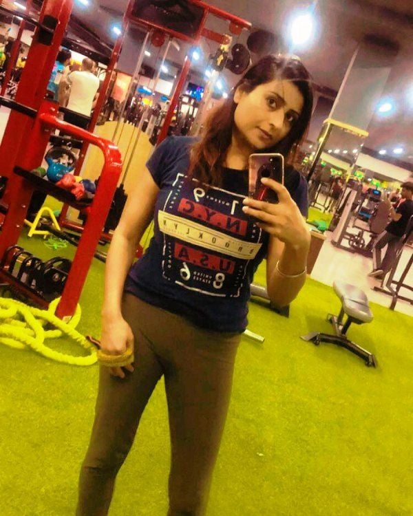 Sukh Ghuman after working out at a gym