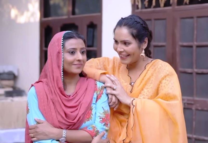 Sukh Ghuman (left) in the film 