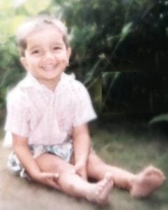 Sukh Kharoud during his childhood days