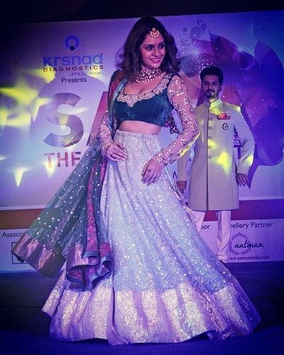Sukhada Khandkekar in a fashion show