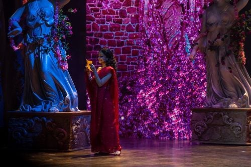 Sukhada Khandkekar in a theatre play 