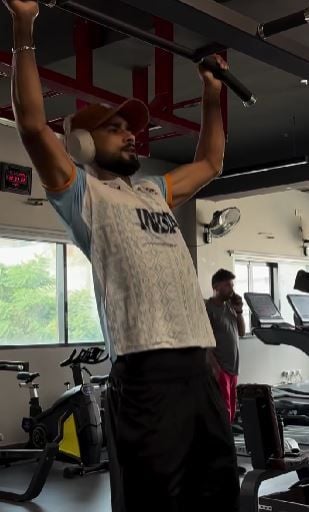 Sukhjeet Singh during a workout session