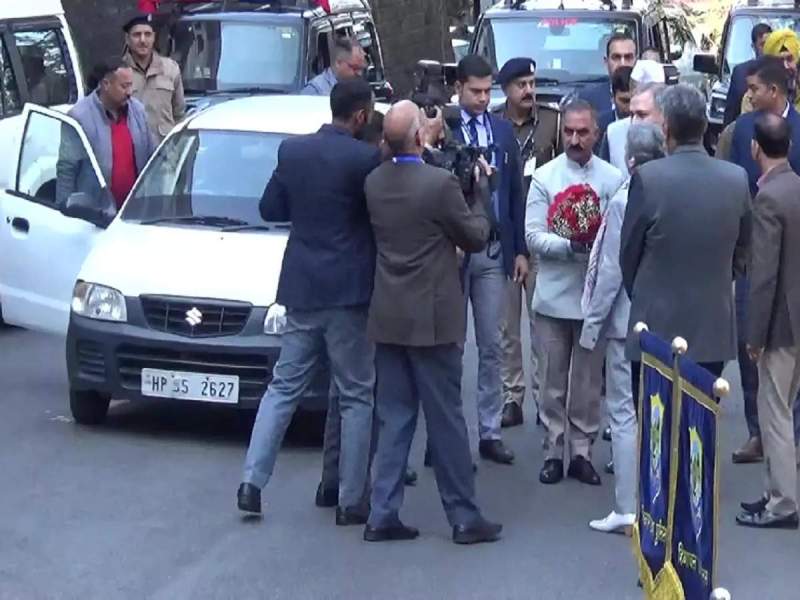 Sukhvinder Singh Sukhu arrived at the Himachal Pradesh State Assembly in his Maruti Suzuki Alto city car to attend the Budget session, which commenced on 14 March 2023