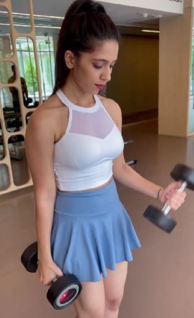 Suman Modi during a workout session