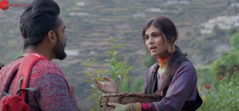 Sumit Singh in the music video of the song Chahat