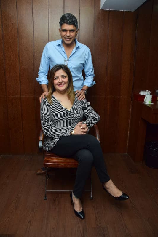 Sunaina Roshan with Dr. Muffazal Lakdawala