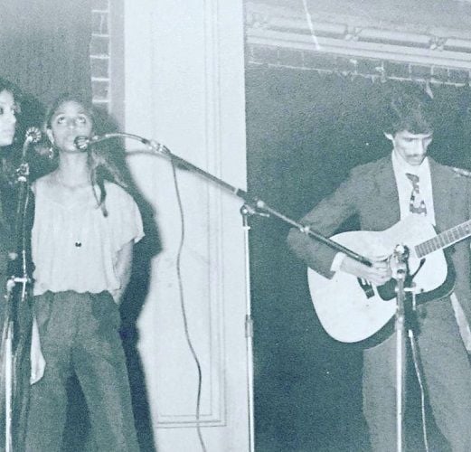 Suneeta Rao performing on stage in her teenage