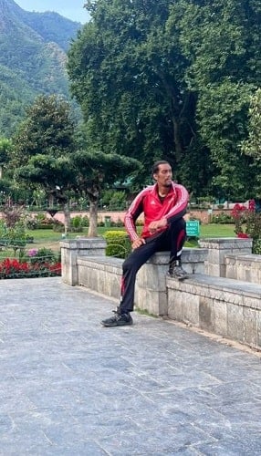 Sunil Kumar during his vacation