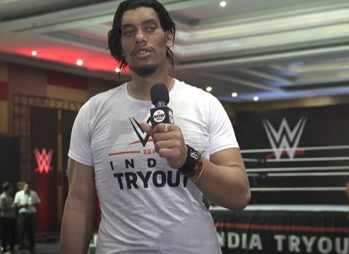 Sunil Kumar in WWE India Tryout