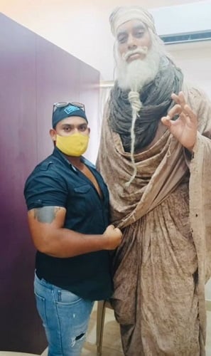 Sunil Kumar on the sets of Kalki 2898 AD