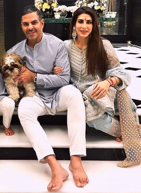 Sunjay Kapur with his Shih Tzu