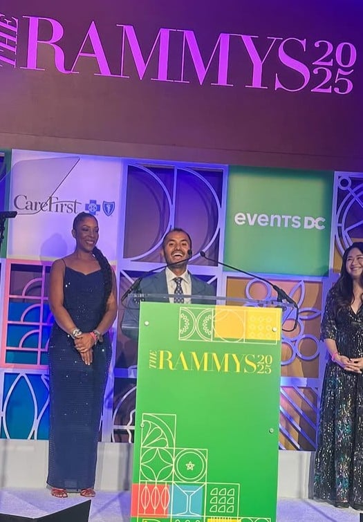 Suresh Sundas at the 43rd annual RAMMY Awards in Washington