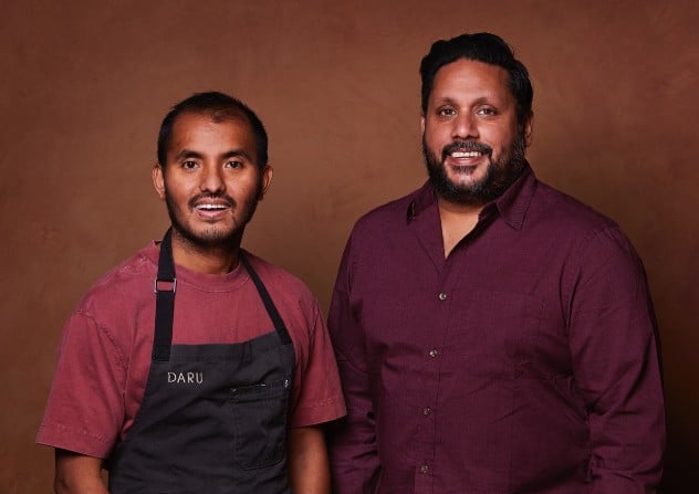 Suresh Sundas with his business partner Dante Datta