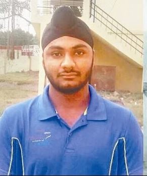 Surinder Singh playing in a Junior National Championship