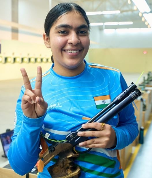 Suruchi Singh with her pistol
