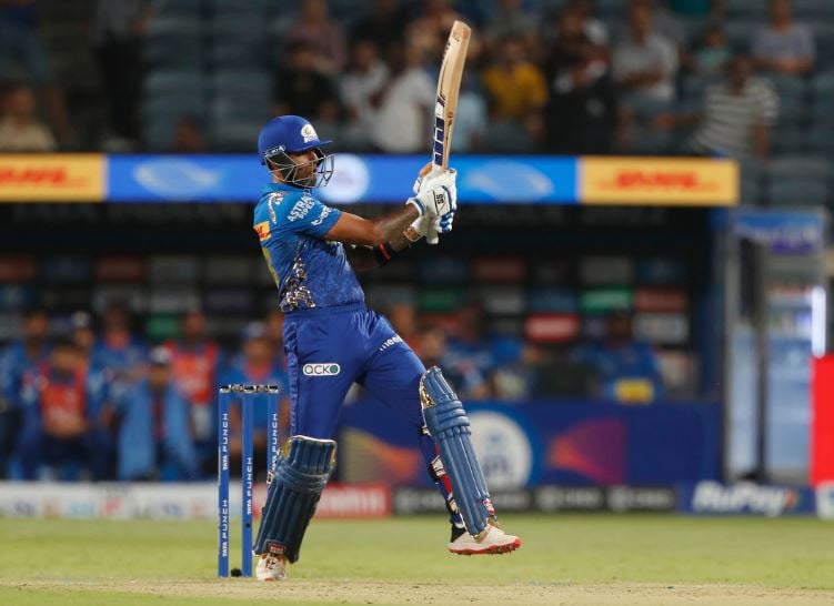 Suryakumar Yadav playing for Mumbai Indians