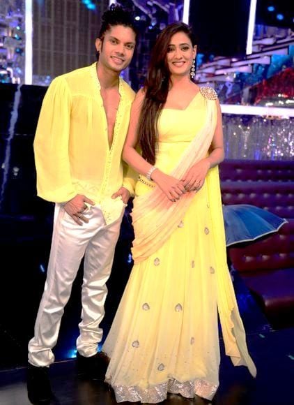 Sushant Pujari with Shweta Tiwari