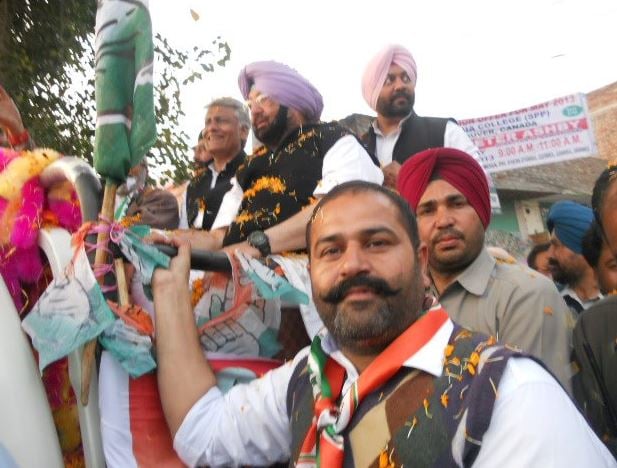 Sushil Kumar Rinku as a member of the Indian National Congress
