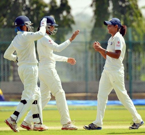 Sushma Verma during a Test match
